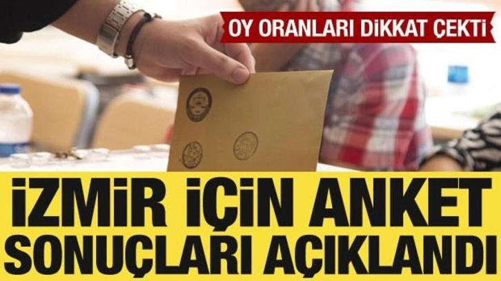 İzmir için anket sonuçları açıklandı