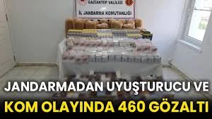 Jandarmadan uyuşturucu ve KOM olayında 460 gözaltı