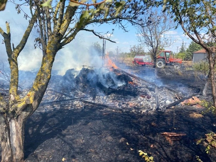 Kırklareli’de bağ evi yangını