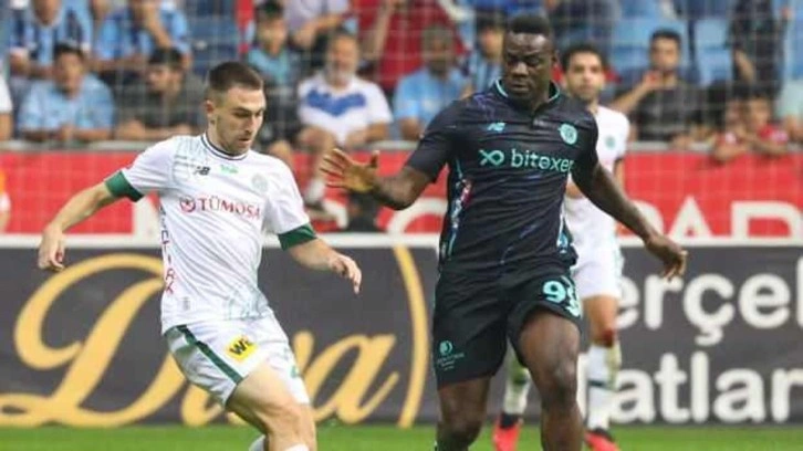 Konyaspor avantajı değerlendiremedi! Skoru Balotelli belirledi