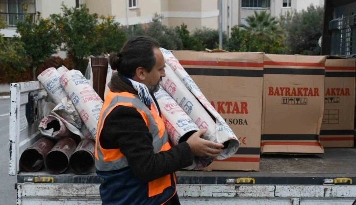 Kuşadası Belediyesi’nden soba yardımı