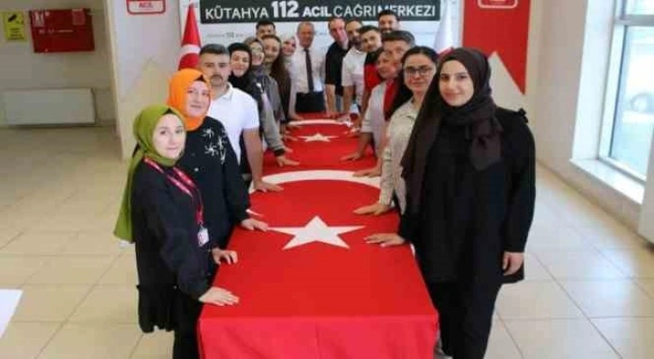 Kütahya 112 Acil Çağrı Merkezinde aday memurlar için yemin töreni