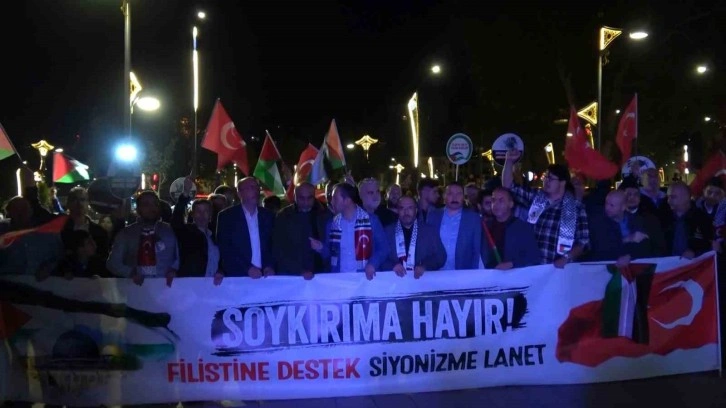 Kütahya’da ’Filistin’e destek siyonizme lanet’ mitingi