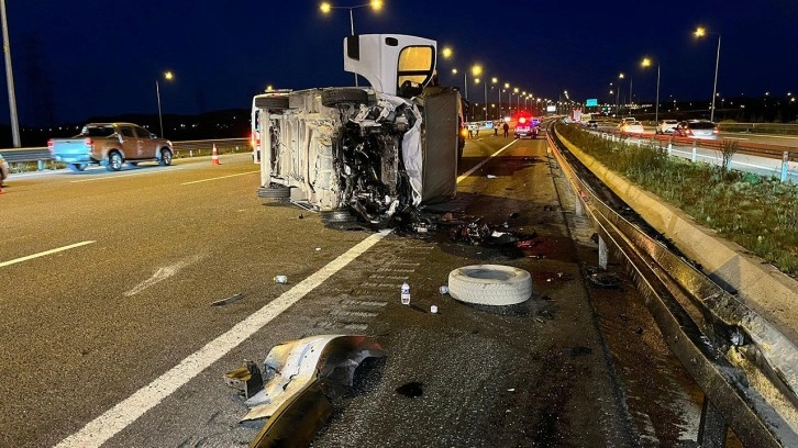 Kuzey Marmara Otoyolu'nda feci kaza: 1 ölü, 5 yaralı