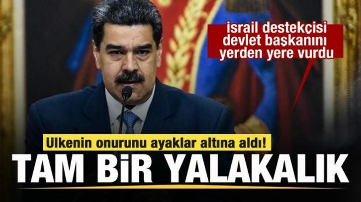 Maduro'dan İsrail destekçisi devlet başkanına: Yalaka...