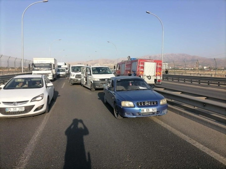 Malatya’da zincirleme kaza: 2 yaralı