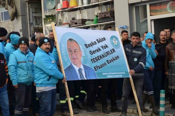 Manisa Büyükşehir Belediyesi çalışanlarının maaş zammı sevinci