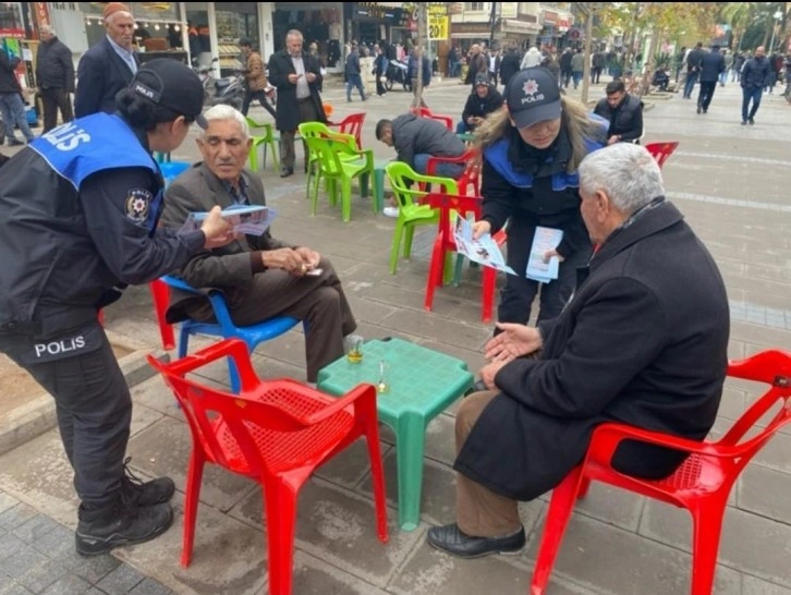 Mardin’de dolandırıcılara karşı broşür dağıtıldı