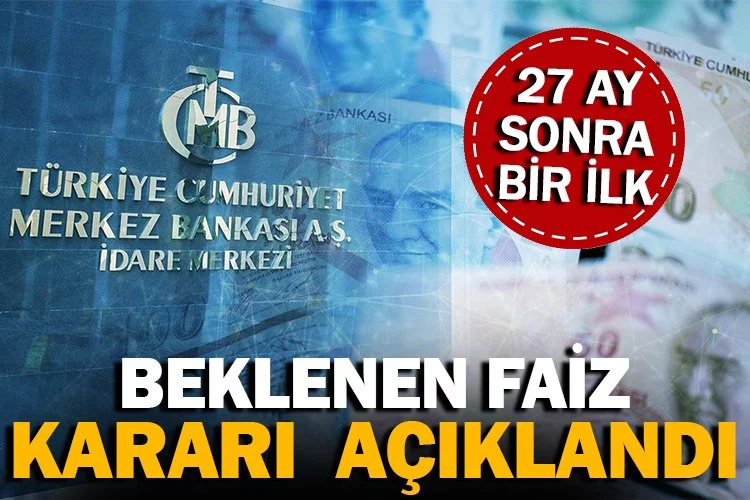 Merkez Bankası faiz kararını açıkladı