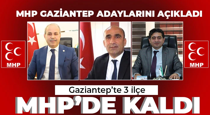 MHP’nin Gaziantep Belediye Başkan Adayları belli oldu