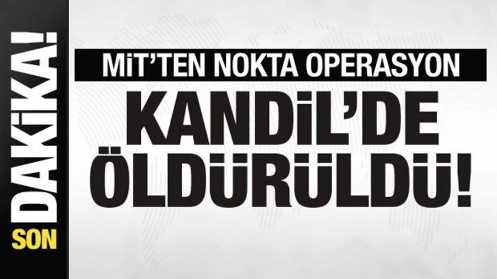 MİT'ten nokta operasyon! Kandil'de öldürüldü