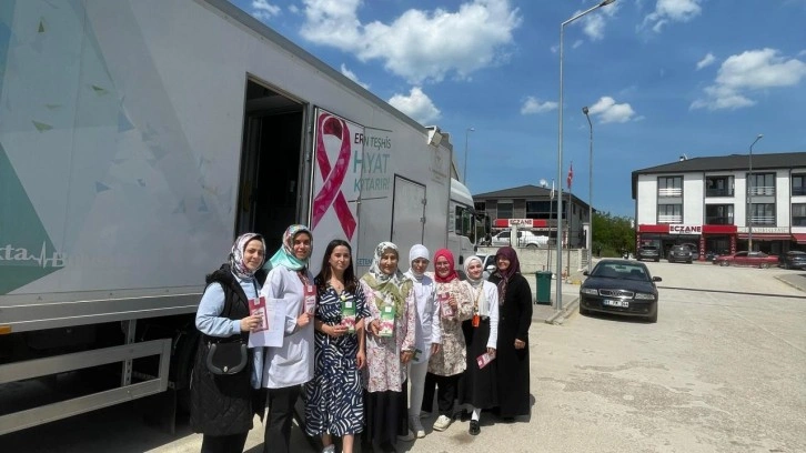 Mobil kanser tarama tırı köy köy geziyor