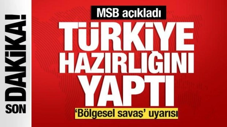 MSB kaynakları: (İsrail-İran gerilimi) Muhtemel gelişmelere yönelik tüm tedbirler alındı