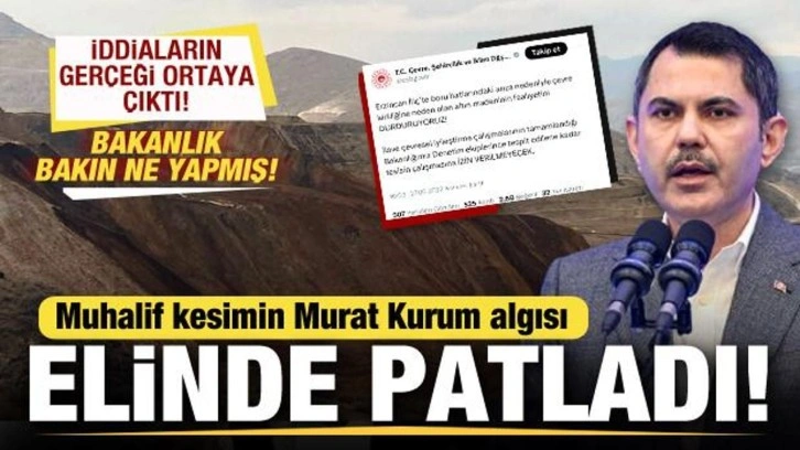 Muhaliflerin Murat Kurum algısı suya düştü! Gerçek ortaya çıktı! Bakanlık bakın ne yapmış