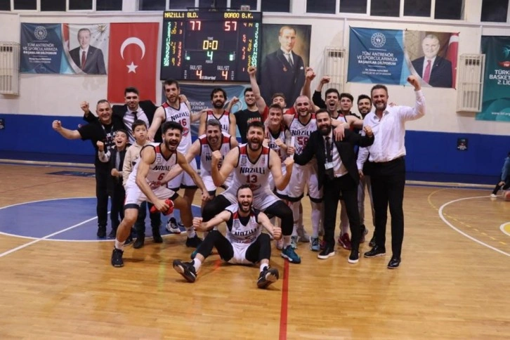 Nazilli Belediyespor Basketbol Takımı parkeden galibiyet ile ayrıldı