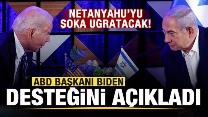 Netanyahu'ya bir şok daha! Biden desteğini resmen açıkladı