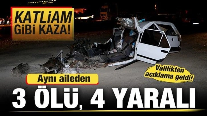 Niğde'de katliam gibi kaza: Aynı aileden 3 kişi hayatını kaybetti, 4 yaralı