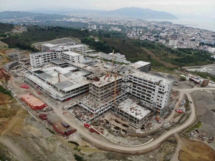 Ordu Şehir Hastanesi inşaatı yüzde 71’e ulaştı