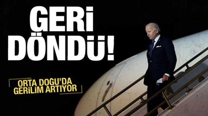 Orta Doğu'da gerilim tırmandı! Biden tatilini yarıda kesti