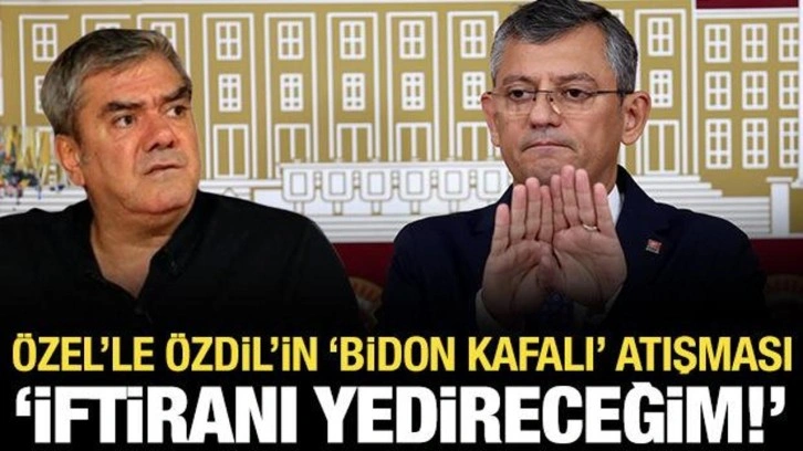 Özel ile Özdil arasında "bidon kafalı" atışması: Bu iftiranı sana yedireceğim