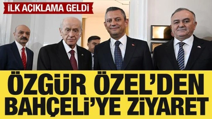 Özgür Özel-Bahçeli görüşmesi sona erdi: İlk açıklama geldi