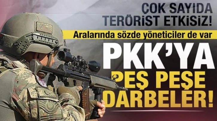 PKK'ya peş peşe darbeler! 23 PKK'lı terörist etkisiz hale getirildi