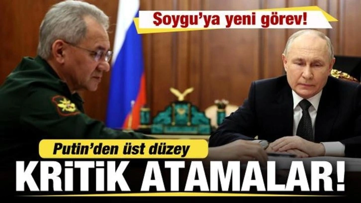 Putin'den üst düzey atama kararları! Şoygu'ya yeni görev