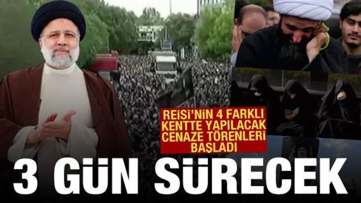 Reisi'nin 3 gün sürecek cenaze töreni başladı