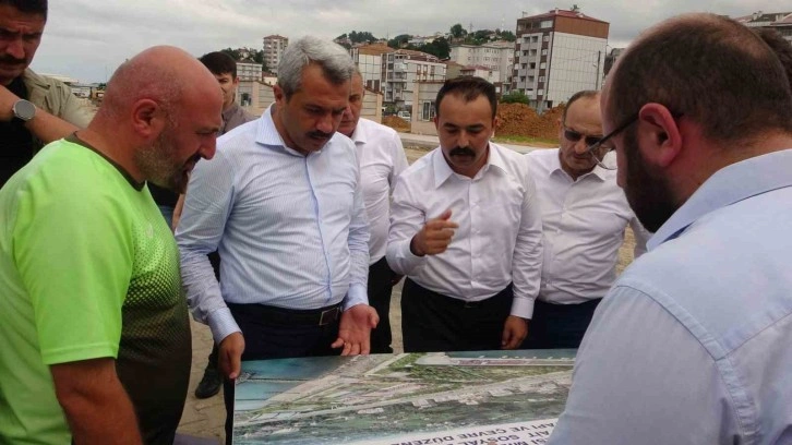 Rize’nin yeni valisi İhsan Selim Baydaş ayağının tozu ile yatırımları yerinde inceledi