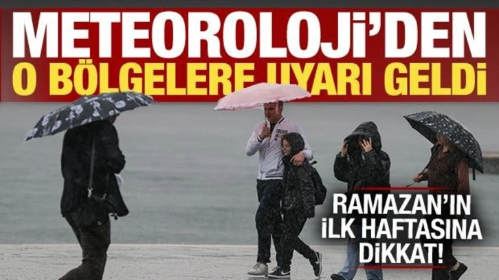 Sağanak yağışa dikkat! Meteoroloji'den birçok ile yeni uyarı geldi!