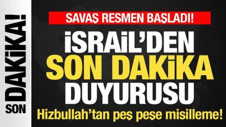 Savaş resmen başladı! Peş peşe füzeler fırlatıldı! İsrail son dakika duyurdu...