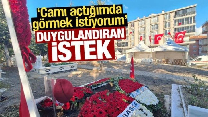 Şehidin cenazesi, eşinin isteği üzerine evinin karşısına defnedildi