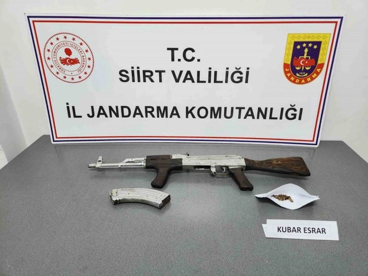 Siirt’te bir iş yerinde silah ve uyuşturucu ele geçirildi: 2 gözaltı