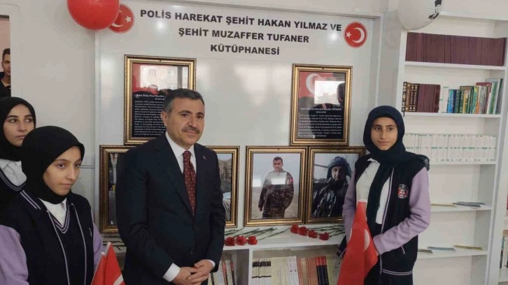 Şırnak’ta şehit polisler adına kütüphane açıldı