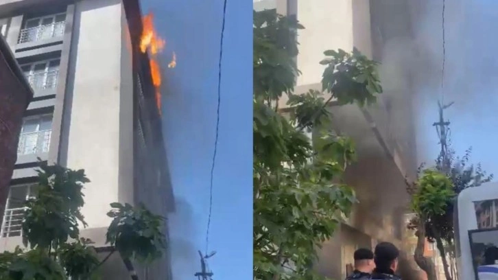 Şişli’de hareketli dakikalar! Daireyi boşaltmayan adam binayı ateşe verdi