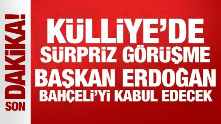 Son Dakika: Erdoğan'dan kritik kabul! Devlet Bahçeli ile görüşecek