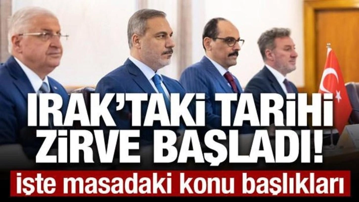 Son Dakika: Irak'taki güvenlik zirvesi başladı!