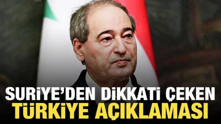 Suriye'den dikkati çeken Türkiye açıklaması