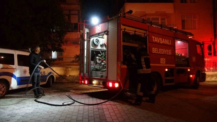 Tavşanlı’da korkutan yangın