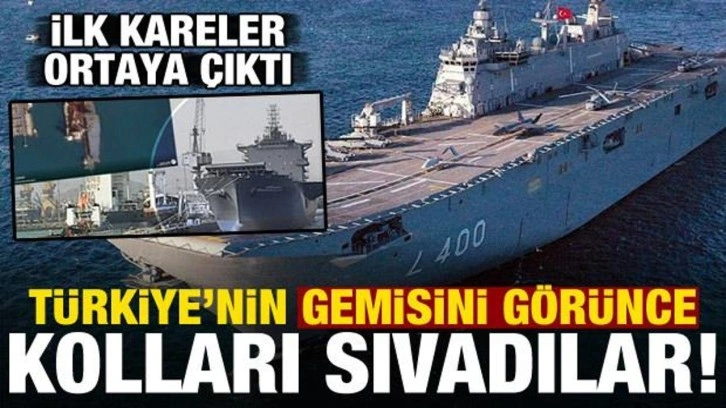 TCG ANADOLU örnek oldu! Türkiye'nin gemisini görünce hemen kolları sıvadılar...