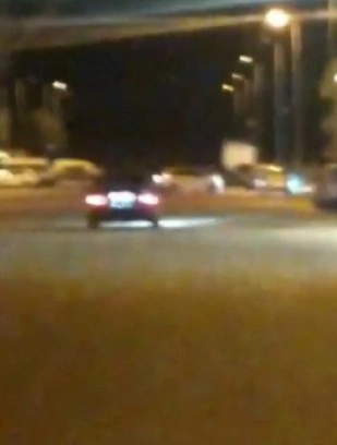 Trafiğe açık yolda drift atan araca 20 bin lira ceza