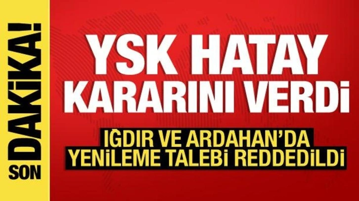 Üç ildeki seçim yenileme talebi reddedildi