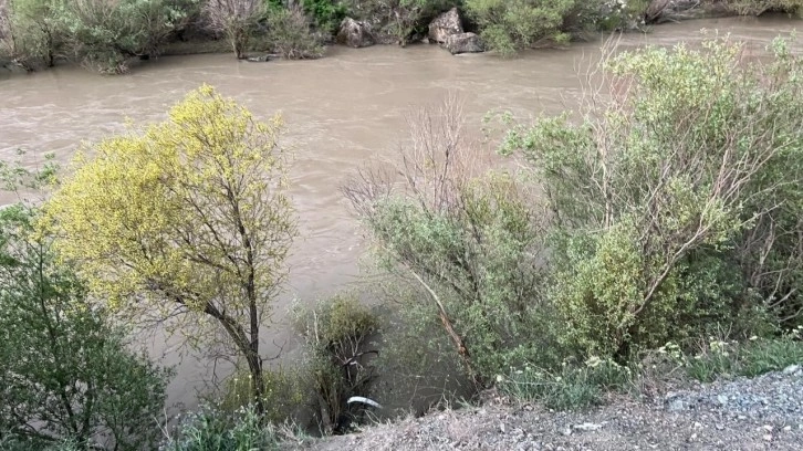 Yoldan çıkan sürücü Fırat Nehri'ne uçtu! Otomobil kayboldu