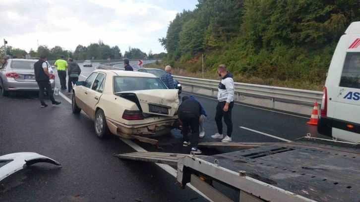 Zonguldak’ta 6 aracın karıştığı zincirleme kaza: 1 yaralı