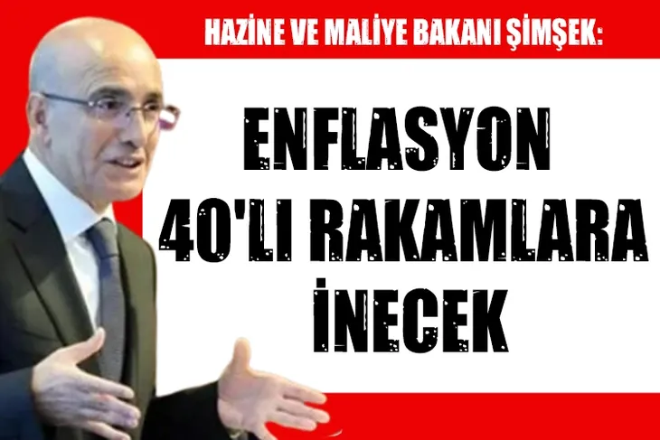 Bakan Şimşek: Enflasyon 40'lı rakamlara inecek