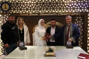 2023 yılının nikah rekoru Şahinbey'de