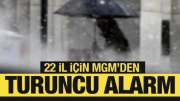 22 il için turuncu ve sarı kodlu alarm! Meteoroloji'den son dakika uyarısı