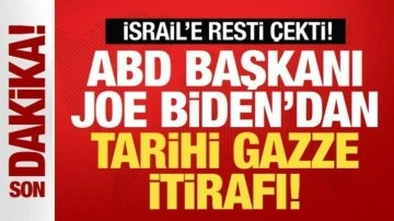 ABD Başkanı Biden'dan son dakika tarihi Gazze itirafı! İsrail'le ipleri kopardı