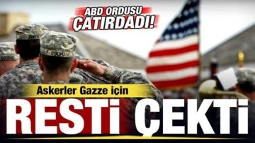 ABD ordusu çatırdadı! Askerler Gazze için rest çekti