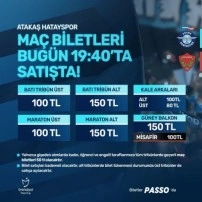 Adana Demirspor - Hatayspor maçının biletleri satışta